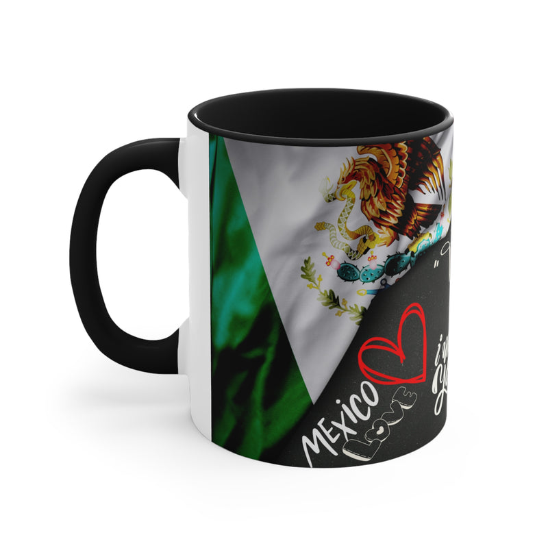 Mug-Taza Accent Coffee  11oz - Diseño Mexico 12 - Personalized