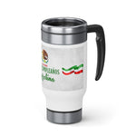 Stainless Steel Travel Mug with Handle, 14oz - Personalized 1
