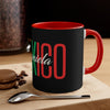 Mug-Taza Accent Coffee 11oz - Diseño Mexico 5 - Personaliza tu nombre
