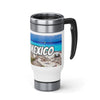 Stainless Steel Travel Mug with Handle, 14oz - Personalized 7