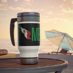 Stainless Steel Travel Mug with Handle, 14oz - Personalized 11