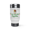 Stainless Steel Travel Mug with Handle, 14oz - Personalized 1
