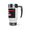 Stainless Steel Travel Mug with Handle, 14oz - Personalized 12