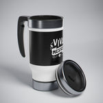 Stainless Steel Travel Mug with Handle, 14oz - No Custom 10
