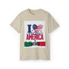 T Shirt Personalized I Love usa & mexico - No custom