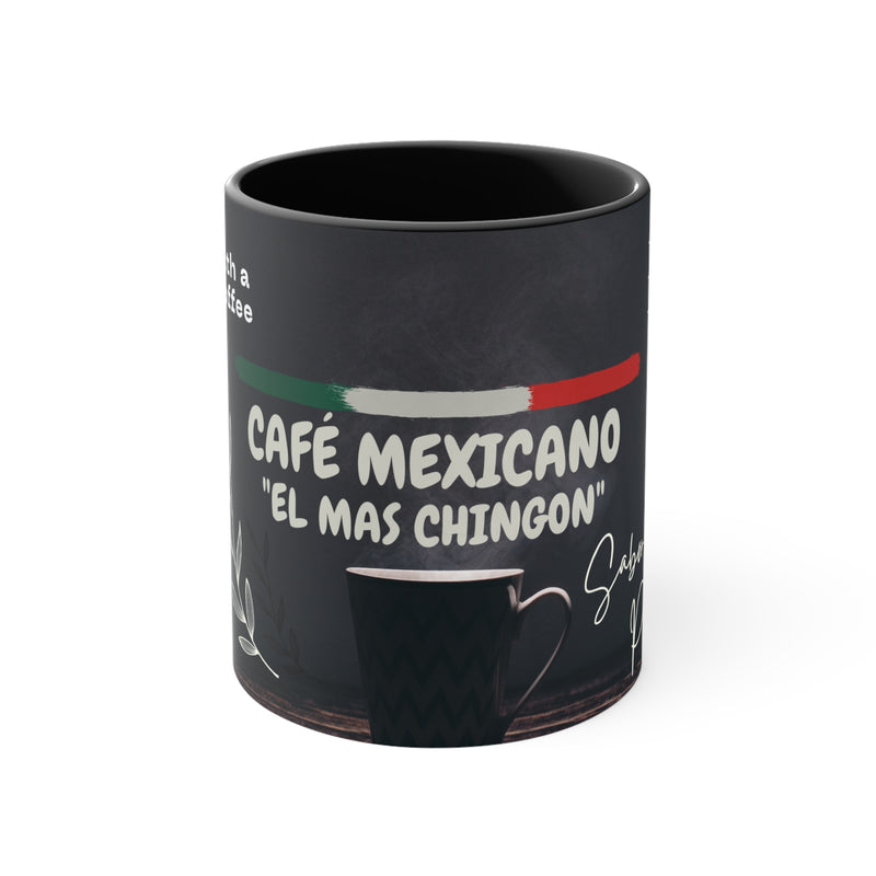 Mug-Taza Accent Coffee  11oz - Diseño Mexico 12 - No Custom 12