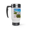 Stainless Steel Travel Mug with Handle, 14oz - Personalized 7