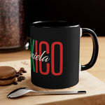 Mug-Taza Accent Coffee  11oz - Diseño Mexico 5 - Personalized your name
