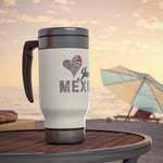 Stainless Steel Travel Mug with Handle, 14oz - Personalized 20