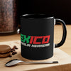 Mug-Taza Accent Coffee 11oz - Diseño Mexico 3 - Personalizado