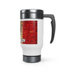 Stainless Steel Travel Mug with Handle, 14oz - Personalized 15